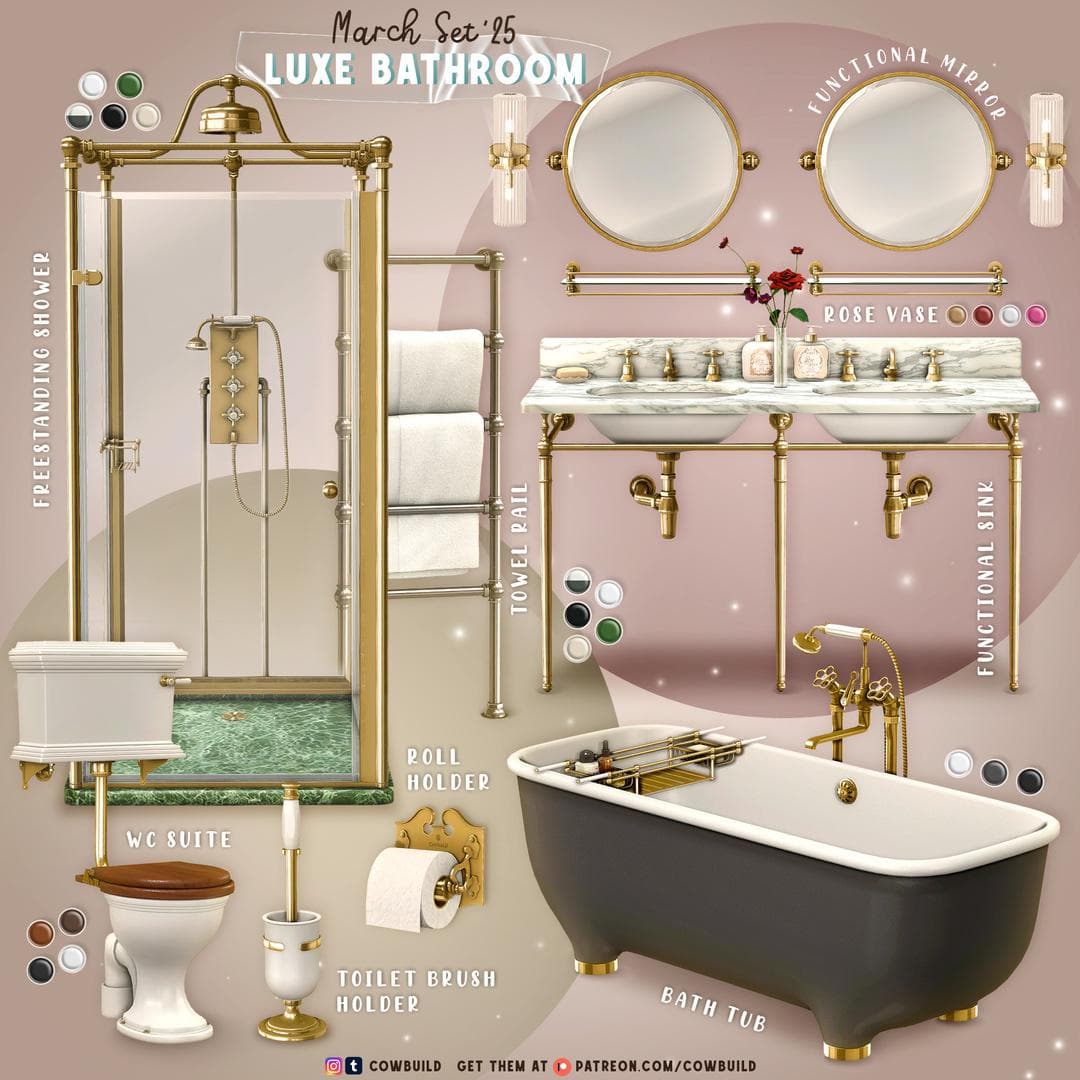 Скриншот мода Сет для ванной Luxe Bathroom